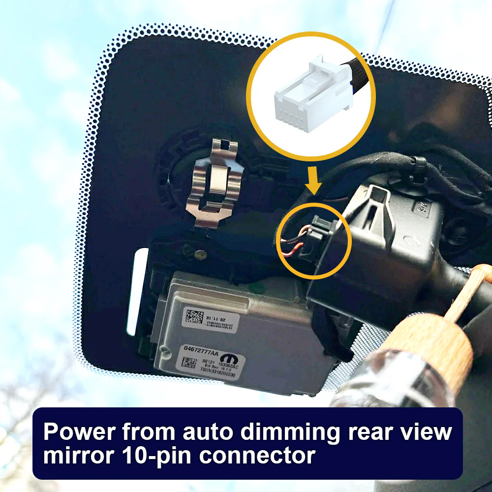 FITCAMX Dash Cam for Chrysler Pacifica 2018-2026 - Image 3
