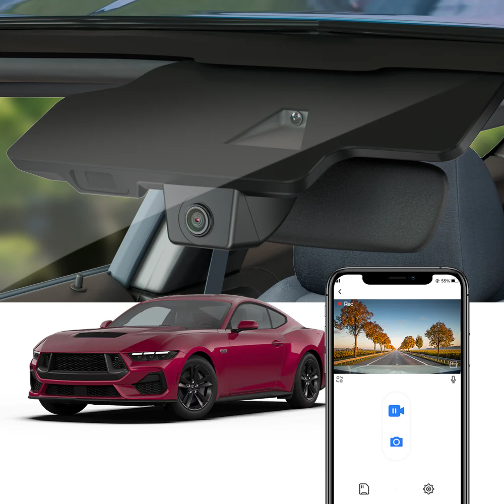 FITCAMX Dash Cam for Ford Mustang 2025-2026 (Right hand drive vehicle)