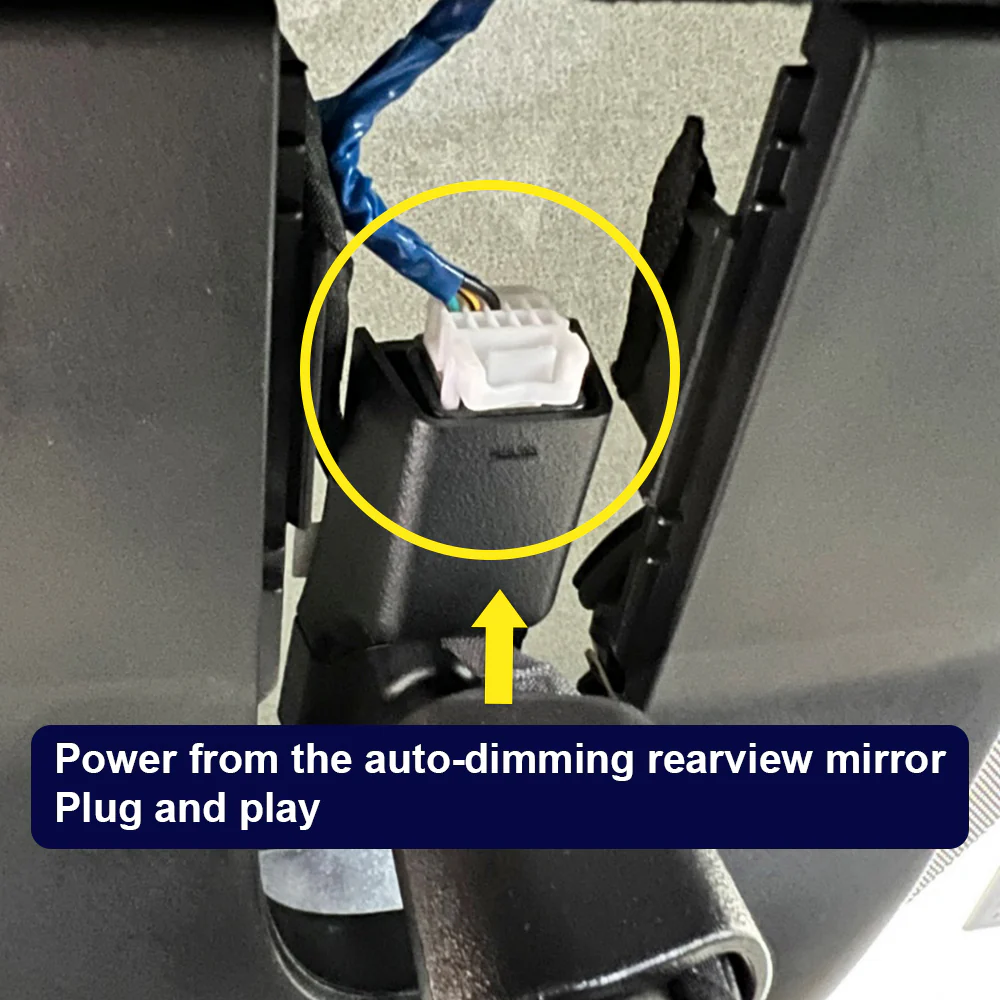 FITCAMX Dash Cam for Genesis G90 2017-2022 (Rear Mirror Cover part number 96010-D2010) - Image 4
