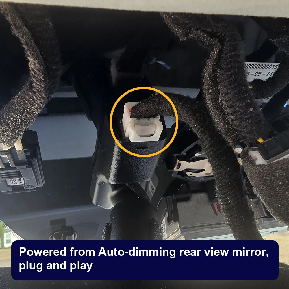 FITCAMX Dash Cam for Genesis G90 2024-2026 (Rear Mirror Cover part number 96031-T4000) - Image 3