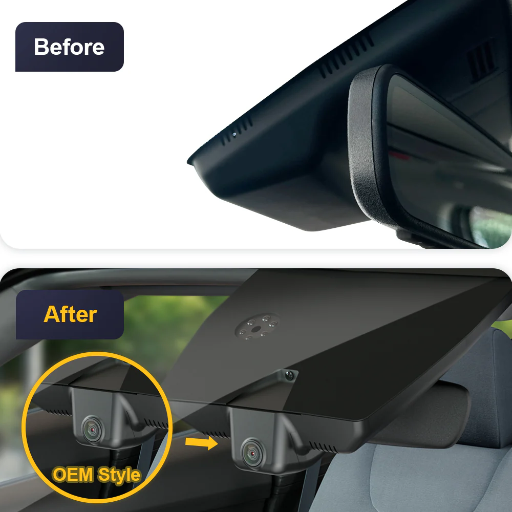 FITCAMX Dash Cam for Hyundai Santa Cruz and Hyundai Tucson 2022-2026 (Rear Mirror Cover part number 96030-N9000) - Image 4
