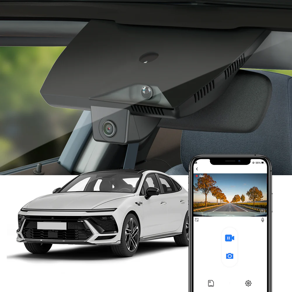 FITCAMX Dash Cam for Hyundai Sonata, N-Line 2024 2025 2026  (Right Hand Drive vehicle) (Rear Mirror Cover part number 96030-L1620)