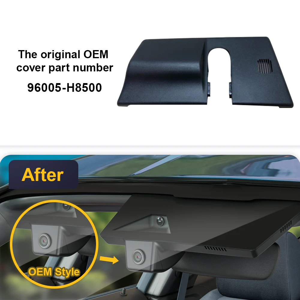 FITCAMX Dash Cam for Kia Rio 2021 - 2023 (Rear Mirror Cover part number 96005-H8500) - Image 4