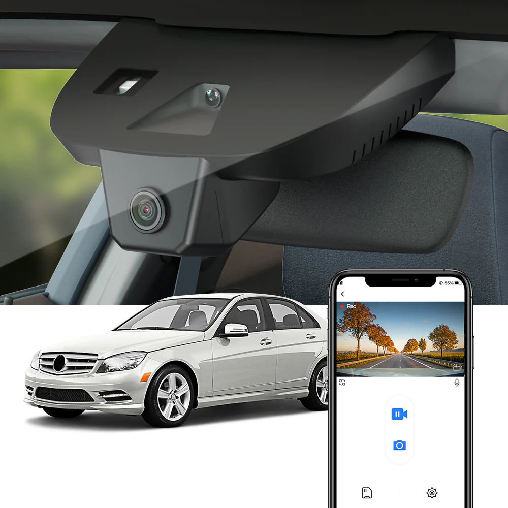 FITCAMX Dash Cam for Mercedes-Benz C-Class (W204) 2011–2014
