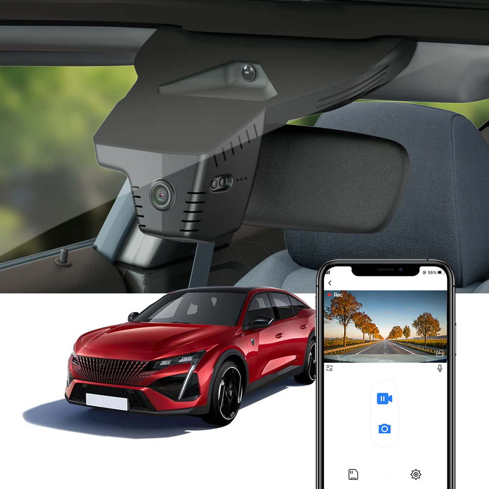 FITCAMX Dash Cam for Peugeot 408, 408GT PHEV 2024 2025