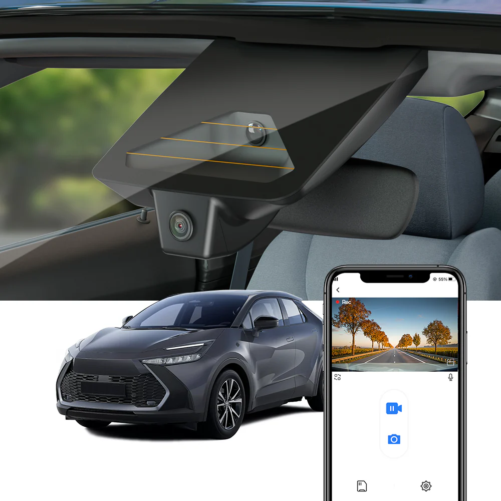 FITCAMX Dash Cam for Toyota C-HR 2024-2026 (HEV/PHEV)